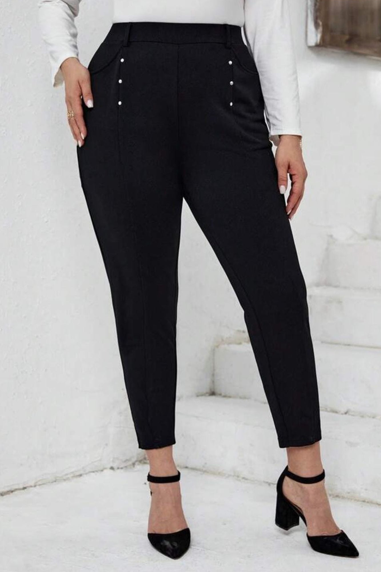 Pantaloni dama marimi mari 6258