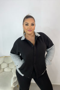 Trening dama marimi mari cu jacheta 8034
