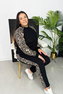 Trening dama marimi mari cu imprimeu animal print 8048