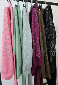 Trening dama marimi mari cu strasuri 8129