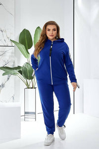 Trening dama marimi mari cu fermoar 8136