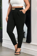 Pantaloni dama marimi mari cu catarama 6237