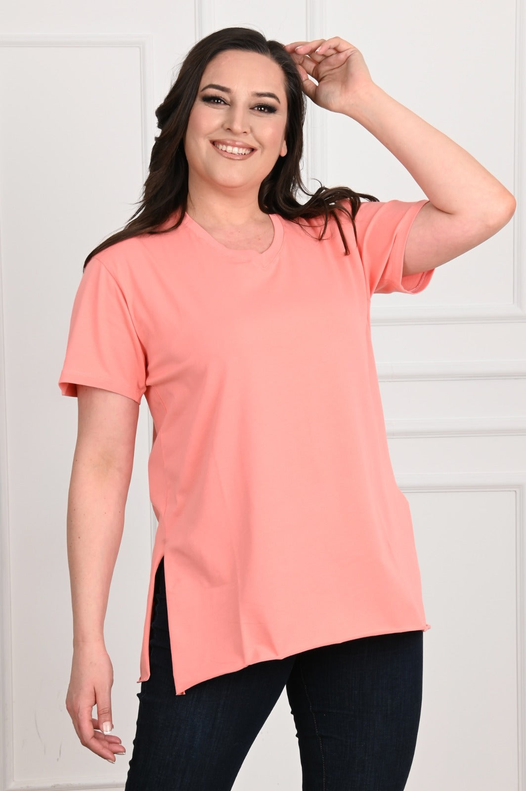 Tricou dama marimi mari in V 1698
