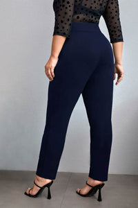 Pantaloni dama marimi mari cu nasturi PTS002