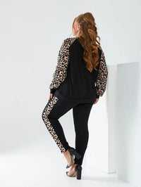 Trening dama marimi mari cu imprimeu animal print 8048