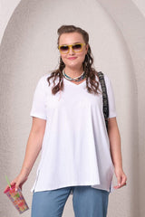 Tricou dama marimi mari despicat 1296-23