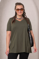 Tricou dama marimi mari despicat 1296-23