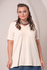 Tricou dama marimi mari despicat 1296-23