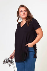 Tricou dama marimi mari despicat 1296-23
