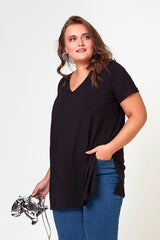 Tricou dama marimi mari despicat 1296-23